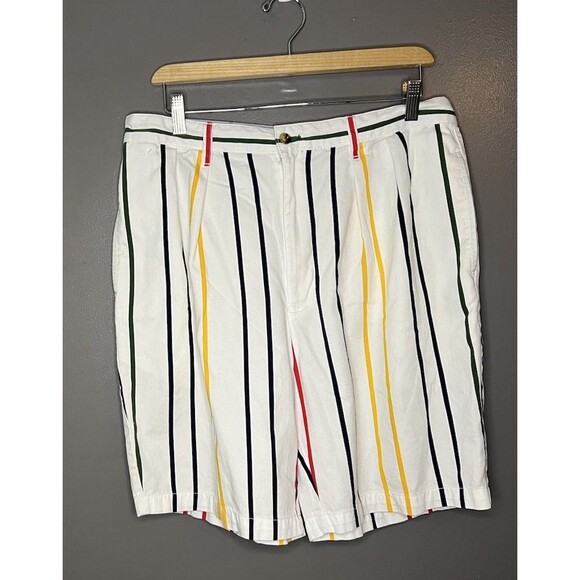 Tommy Hilfiger Other - Vintage Tommy Hilfiger Y2K Striped Mens Chino Shorts Size 35